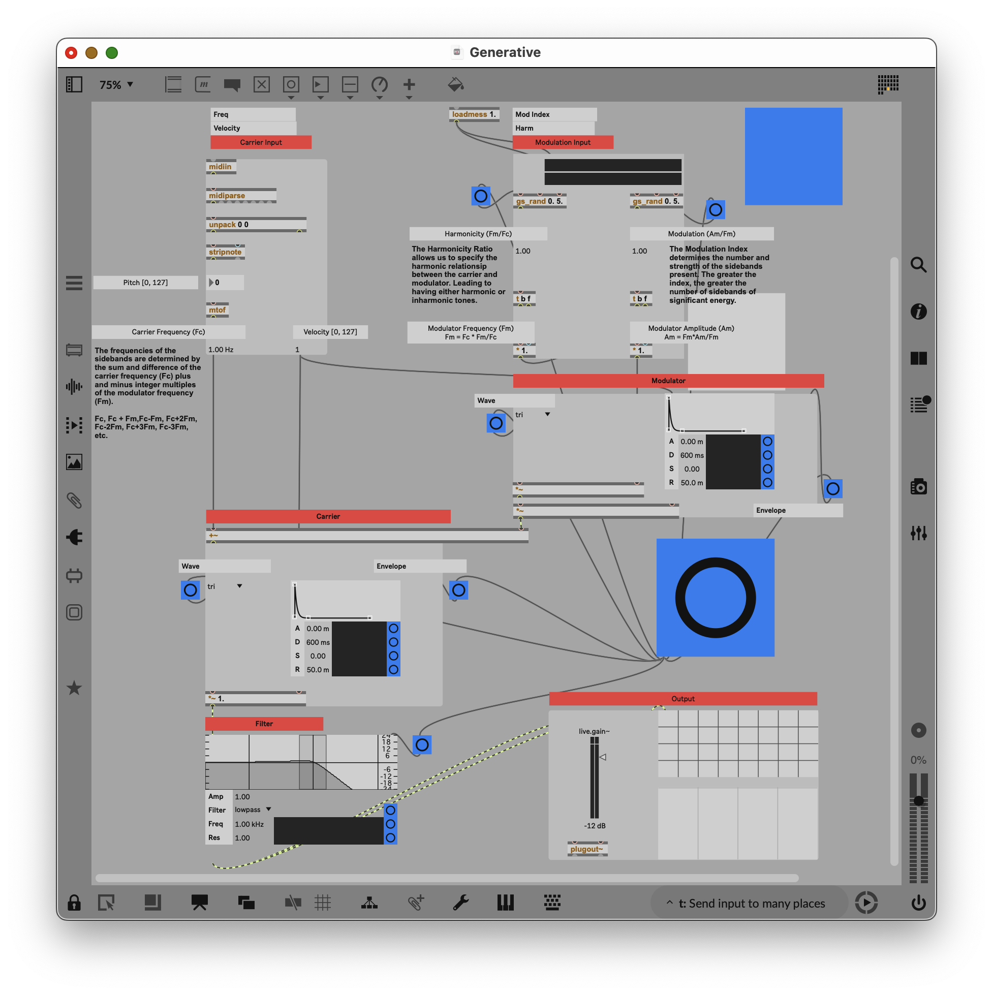 Generative Synth Main Interface