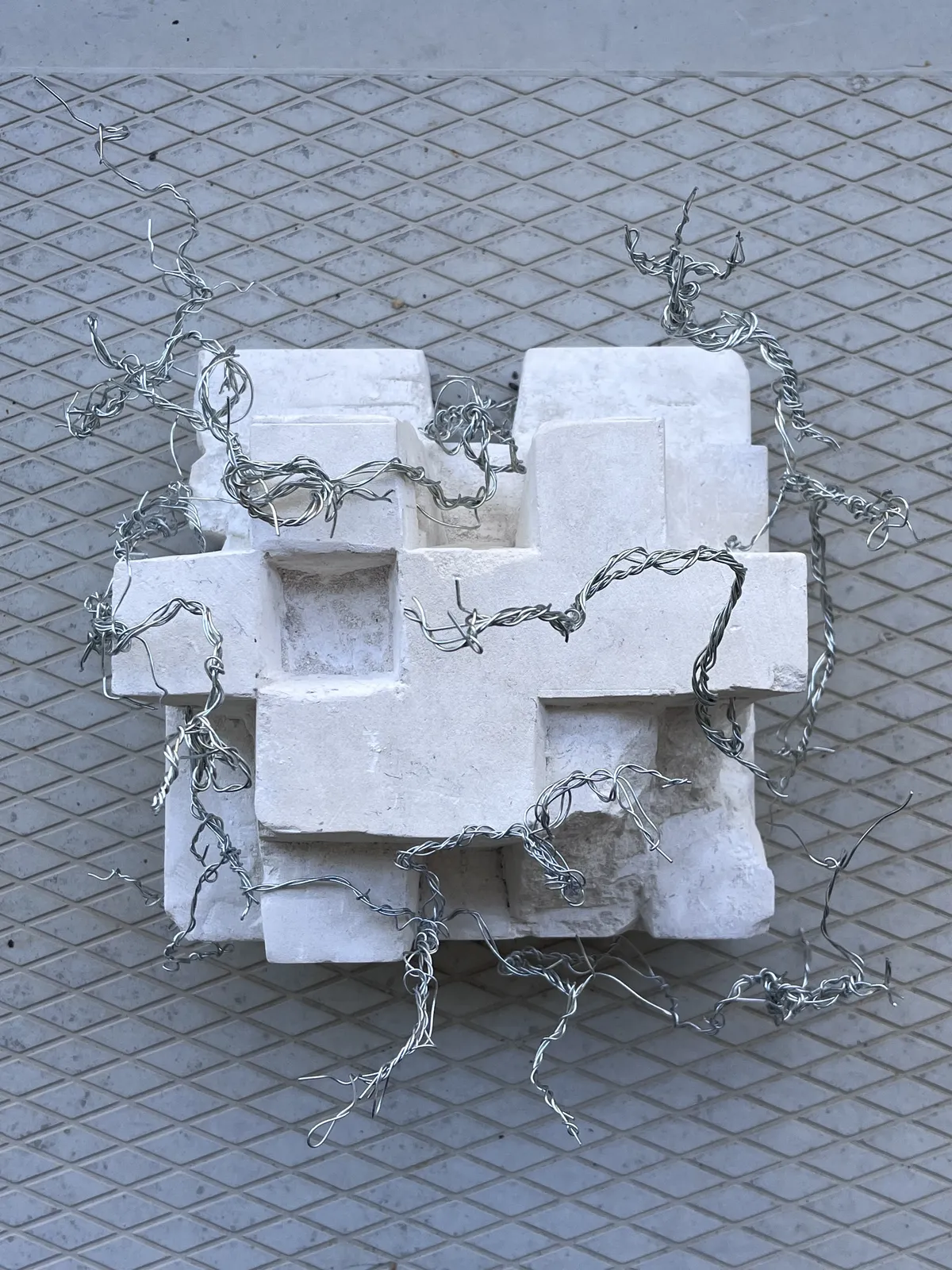 Generative limestone sculpture