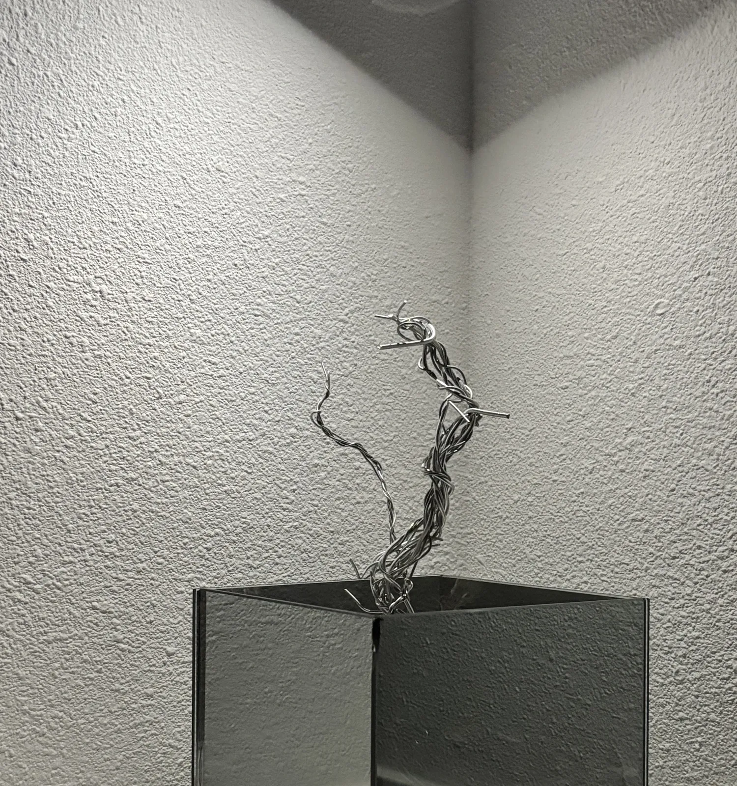 Botanical metal sculpture